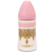 SUAVINEX COUTURE BIB SIL 3P 270ML ROSA