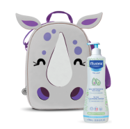 MUSTELA BEBÉ MOCHILA RINO GIGANTES ÁGUA LIMPEZA S/ ENXAGUAR 750ML