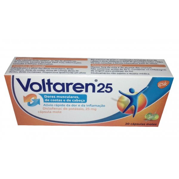 VOLTAREN 25 25 MG CÁPSULA MOLE  - 20