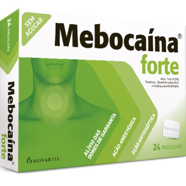 Mebocaína Forte 4 mg + 1 mg + 0,2 mg 24 Pst