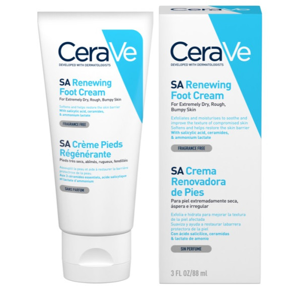 Cerave SA Renewing Foot Cream Creme Pés Hidratante e Reparador 88ml