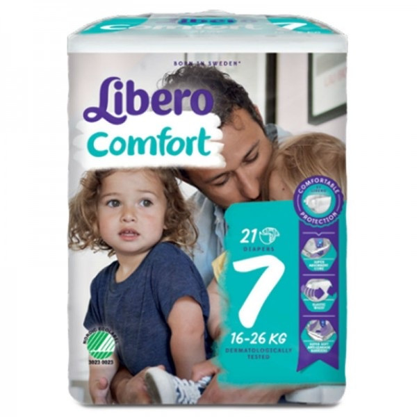 LIBERO COMFORT 7 FRALD 16-26KG X21