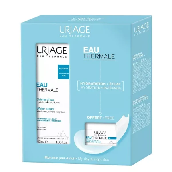 URIAGE EAU THERMAL PROMO CREME ÁGUA HIDRAT LIGEIRO PNM 40ML + OFERTA MÁSCARA HIDRAT NOITE 15ML