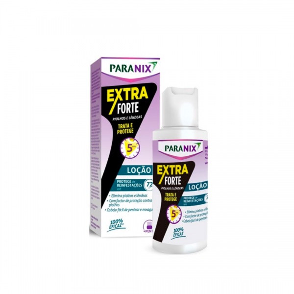 PARANIX EXTRA FORTE LOÇÃO TRATAM PIOLHOS/LÊNDEAS 100ML C/ PENTE