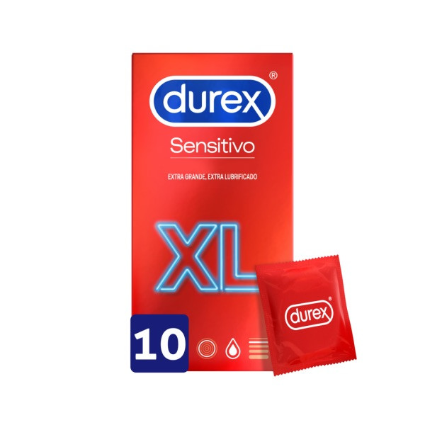 DUREX SENSITIVO PRESERVATIVO XL X10