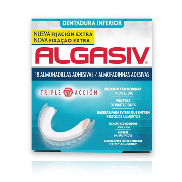 ALGASIV ALMOFAD ADESIVAS DENT INF X18