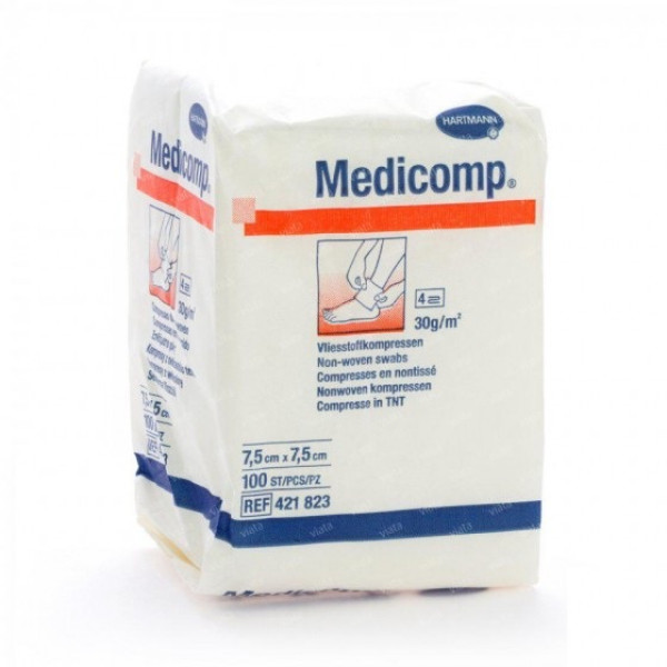 Medicomp Compressa 7,5cm x 7,5cm x 100
