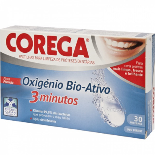 Corega 3 Minutos Pastilhas Protese x 30