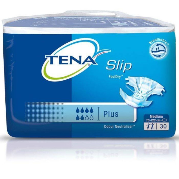 Tena Slip Plus Fralda Media Incontinen. x 30