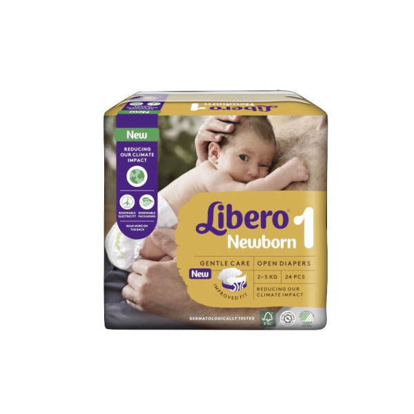 LIBERO NEWBORN 1 FRALDA 2-5KG X24