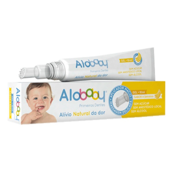 ALOBABY PRIMEIROS DENTES GEL BANANA 10ML