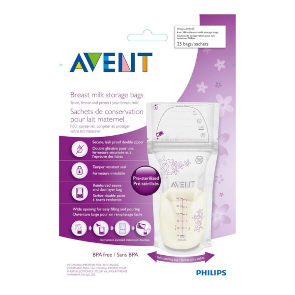 PHILIPS AVENT SACOS LEITE MATERNO X 25