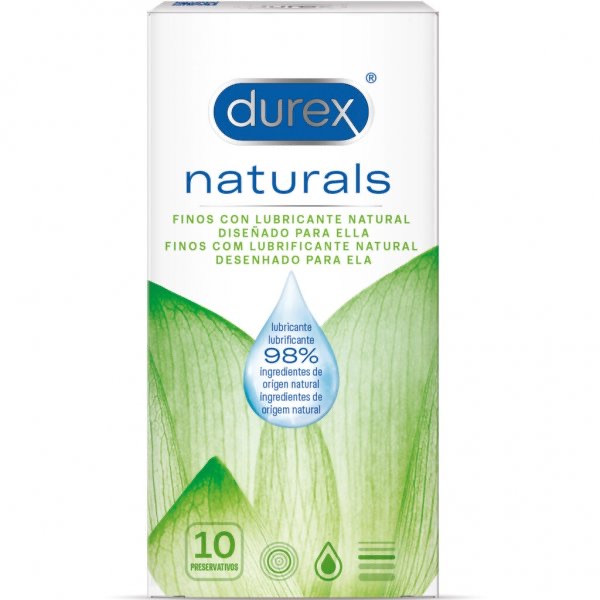 DUREX NATURALS PRESERVATIVO X 10