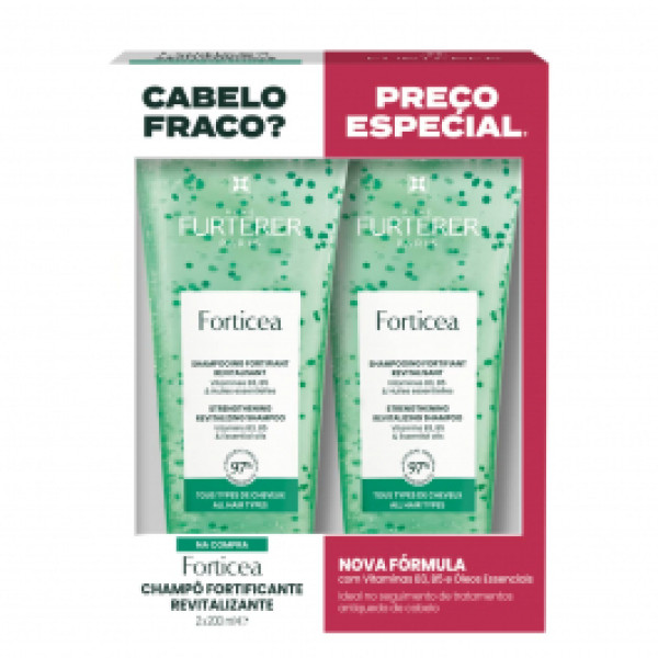 RENE FURTERER FORTICEA PROMO DUO CHAMPÔ ENERGIZ 2X200ML + PREÇO ESPEC