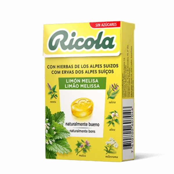 Ricola Rebucados Sem Acucar Limao Melissa 50 g