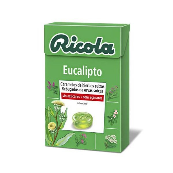 Ricola Rebucados Sem Acucar Eucalipto 50 g