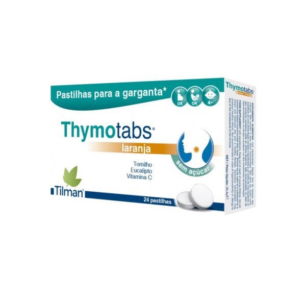 TILMAN Thymo Tabs Pastilhas Laranja x 24