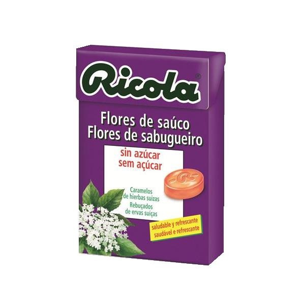 Ricola Rebucados Sem Acucar Sabugueiro 50 g