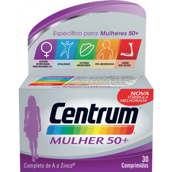 CENTRUM MULHER50+ COMP X 30