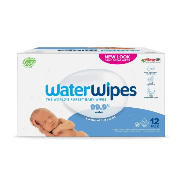 WATERWIPES TOALHITA BEBÉ BIODEGRADÁVEL 12X60