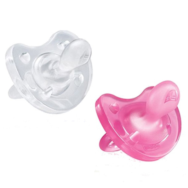 CH.CHU2730110000 CHUP PH SF GIRL SIL0-6MX2 PHYSIO SOFT 2UNIDADE(S) 0-6M SILICONE ROSA