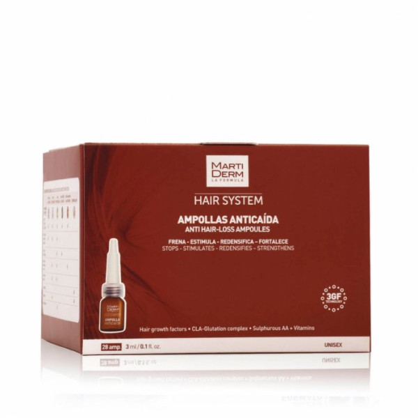 MARTIDERM HAIR SYSTEM AMP QUEDA X 28