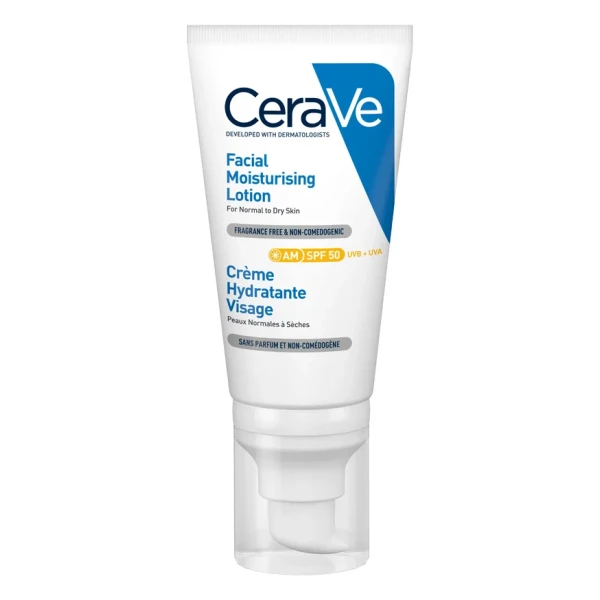 Cerave Loção Facial Hidratante e Protetora FPS50 52ml