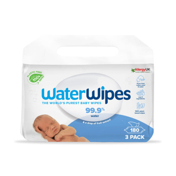 WATERWIPES TOALHITA BEBÉ BIODEGRADÁVEL 3X60